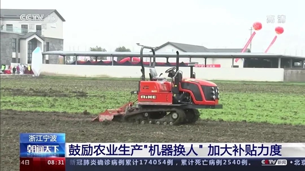 海曙春耕出产“机械换人”